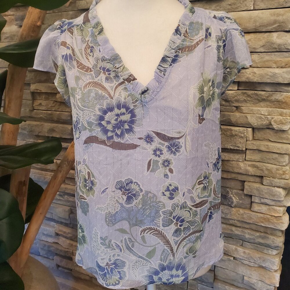 RACHEL Rachel Roy Flutter Sleeve Blouse